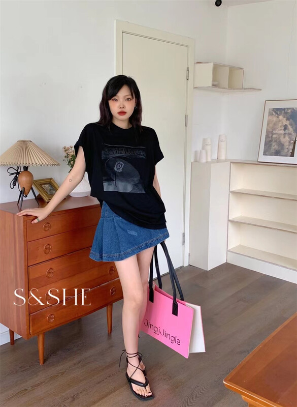 [she] fashionable and versatile short sleeve T-shirt 1232a\xj
