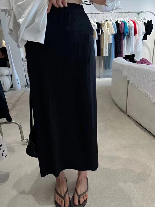 [Lala] stylish simple split skirt 3136\wtt