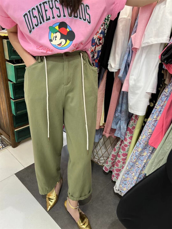 [miss coffee] straight tube loose fit casual pants 6868\xyj