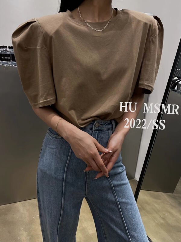[Hu] trend versatile loose short sleeve T-shirt ys1-6966\lsl