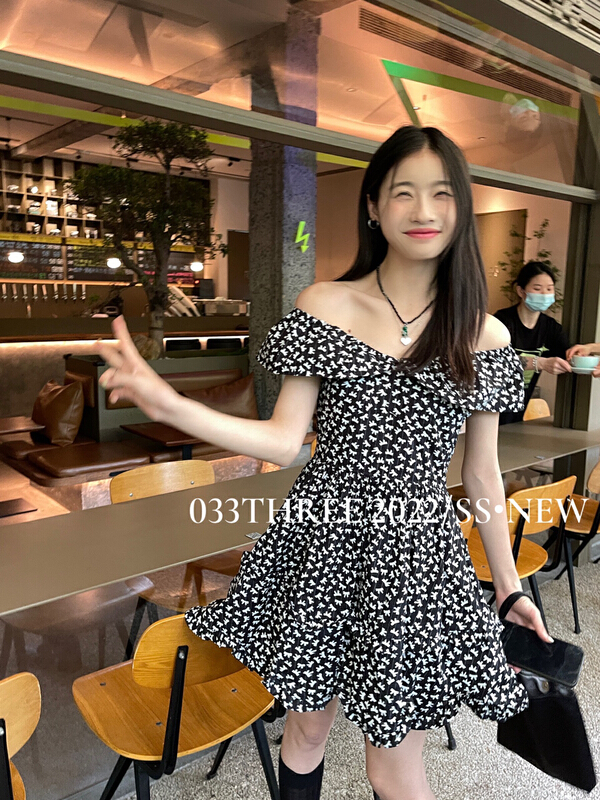 [033three] temperament checkered versatile dress 8159\lsl