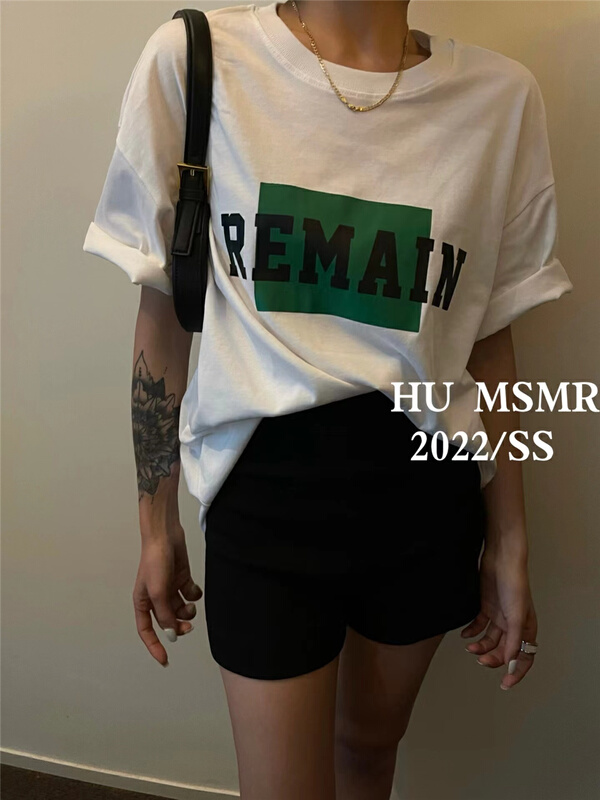 In early summer! [Hu] Korean alphabet personalized short sleeve T-shirt ys2-6303\zyh