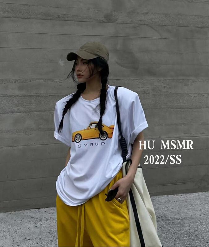 [Hu] auto print short sleeve T-shirt 8105\ozq