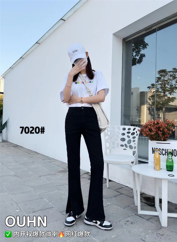[Europe and Korea] Korean washed versatile jeans 7020\wpl
