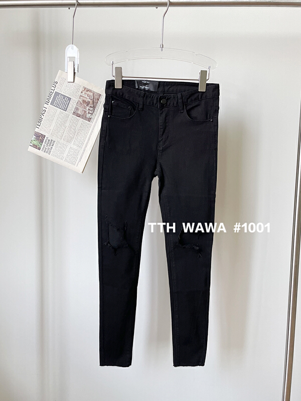 [Wawa] Korean casual casual casual casual casual hole jeans 1001\ozq