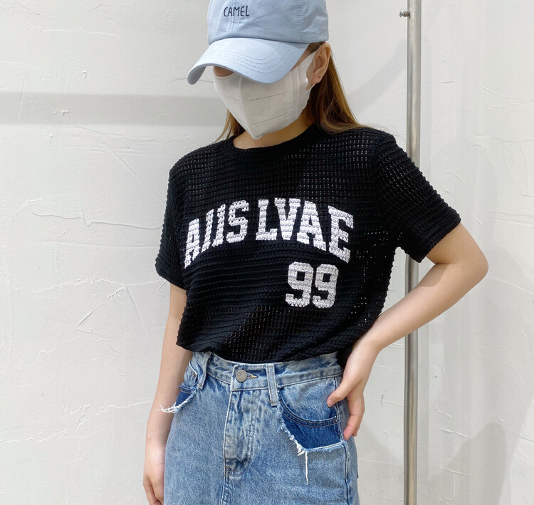 [ycnana] Korean casual letter short sleeve T-shirt 98225\fhx