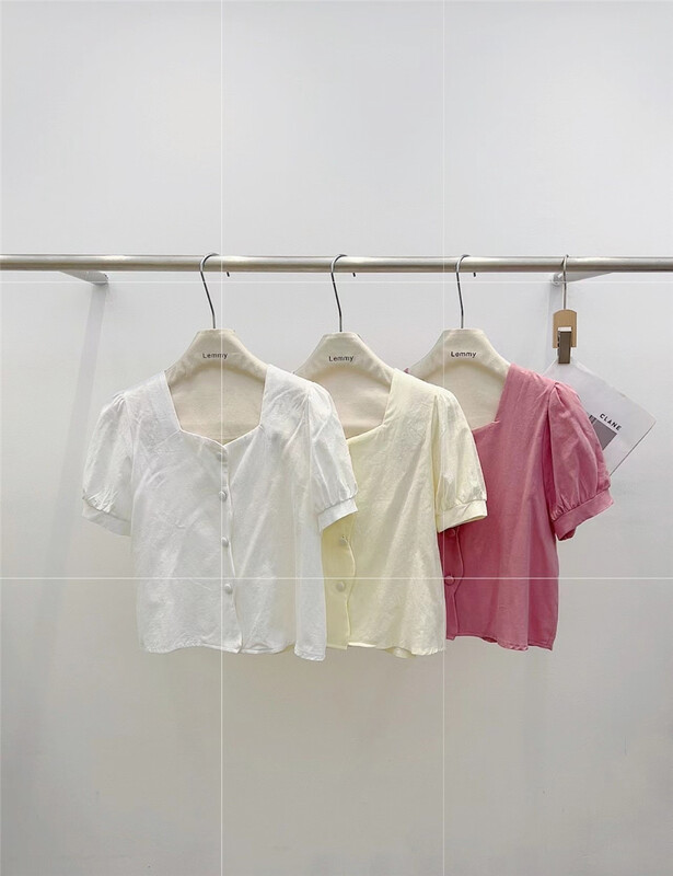 [Lemmy] fresh and simple square collar button up shirt 8709\hbx
