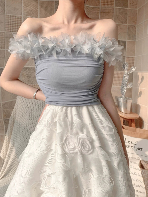 [d.ffstudio] lace design sweet pure desire Wind Vest / sling ys1-1263\wtt