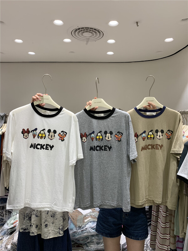 [benwo] funny cartoon printed short sleeve T-shirt ct06157\cls