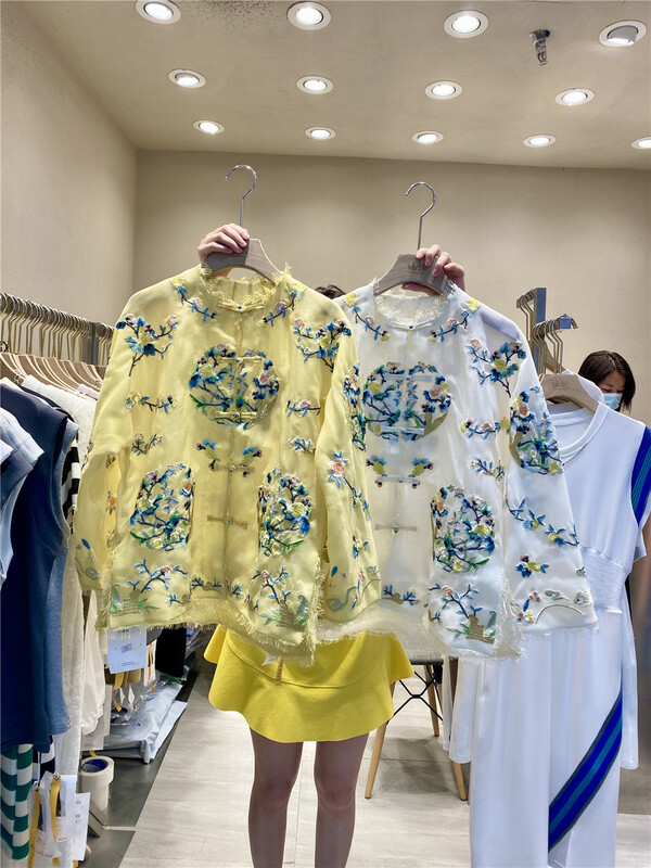【K】 Chinese button embroidered jacket ys1-5239\jj
