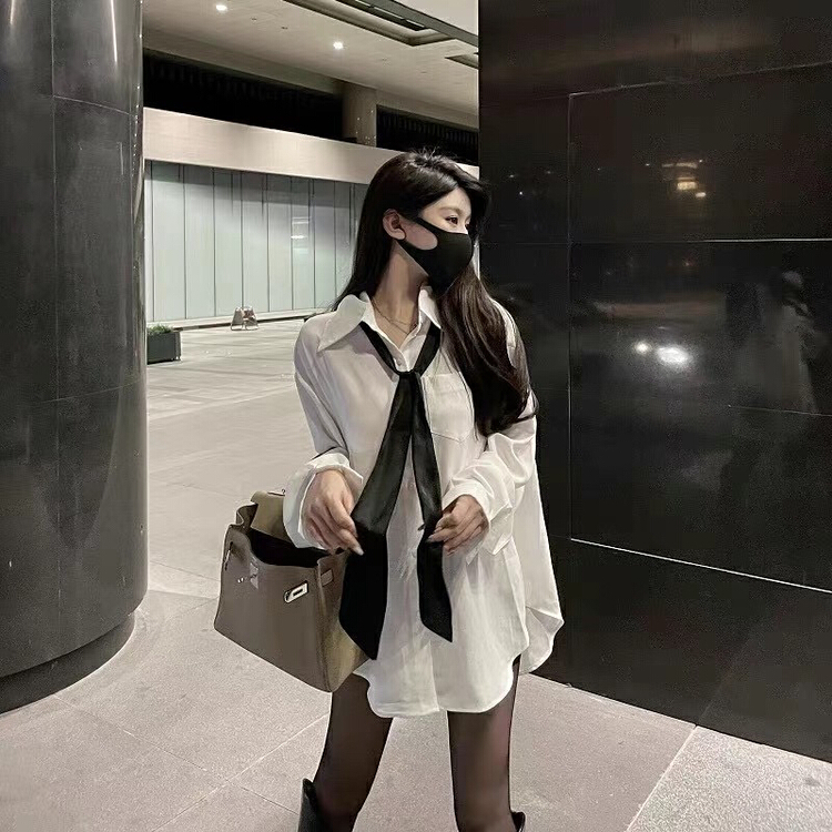 New year in early spring! [Ellie] Korean simple and versatile shirt (without tie) ys1-0816\lsl