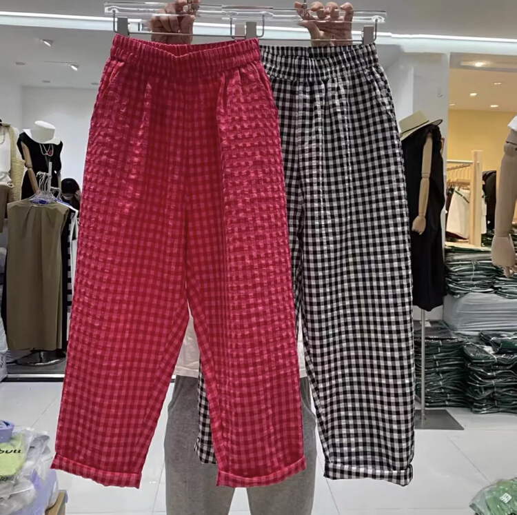 [miss Xixi] fashionable loose 9-point casual pants 1572\l