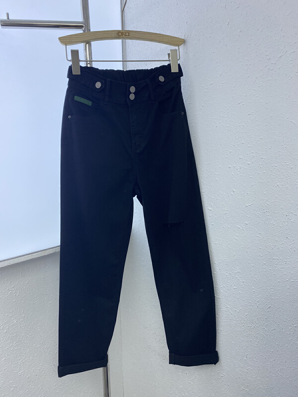 [okd] Korean version simple casual versatile jeans 90253-1\zxl