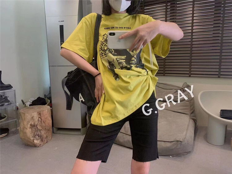 [g.gray] fashion loose short sleeve T-shirt (T-shirt only) 60021\l