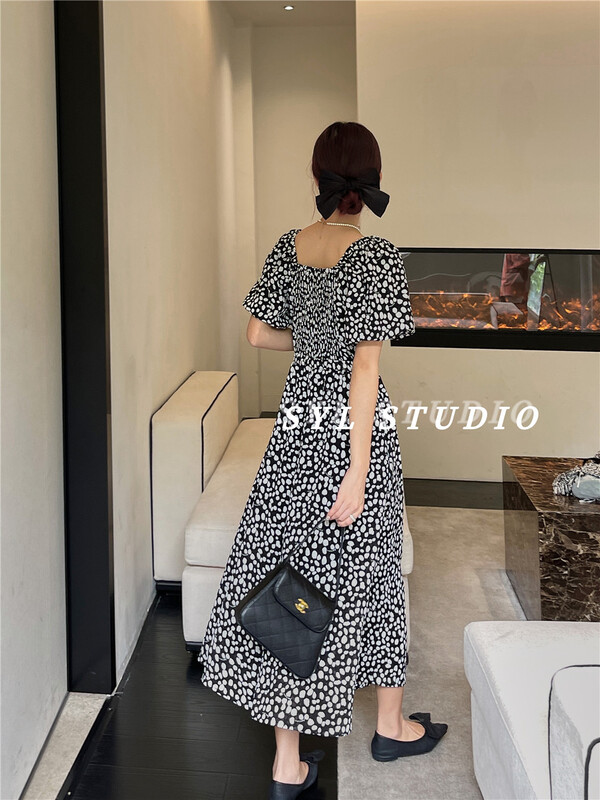 [SYL] bubble sleeve lady dress 5283\l