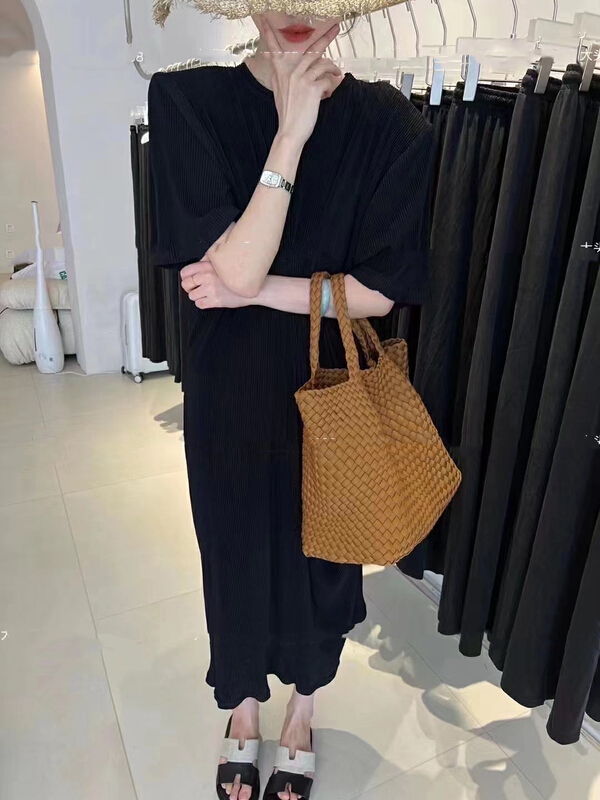 [lidada] Korean paper man Pleated Dress 6002\hbx