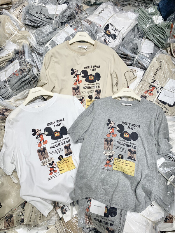 [benwo] cartoon Mickey Park Casual Short Sleeve T-shirt 06126\cls