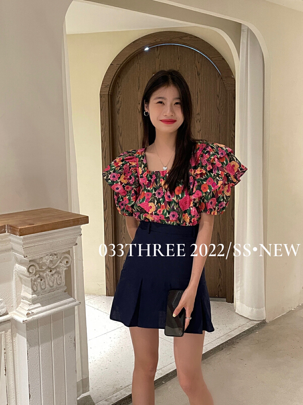 [033three] versatile fashion high waist slim skirt pants (with waist rope) (only skirt pants) 8170\lsl