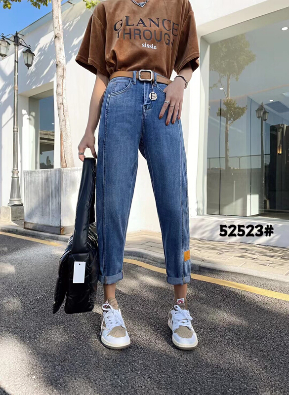 Original price 89.99! [okd] Korean versatile label fashionable jeans (with belt) 52523\zxl
