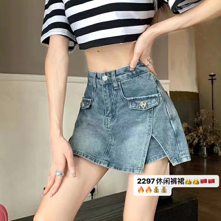 [J-star] simple, slim and versatile denim shorts 2297\cl