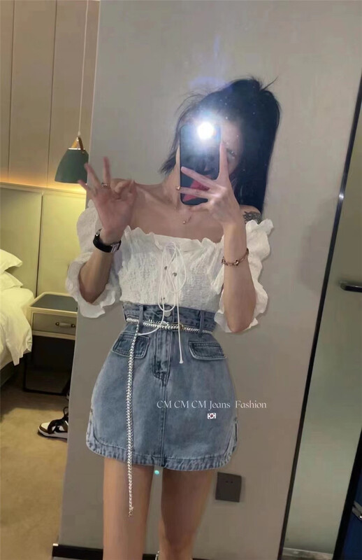 [d.ffstudio] Korean fake pocket versatile skirt (with belt) ys1-1250\wtt