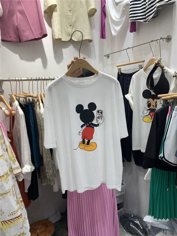 [JY] round neck printed Casual Short Sleeve T-shirt 6805\zzl