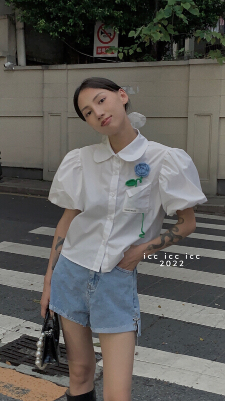 [ICC] fresh and simple flowers ⼯ shirt 8303\pcz