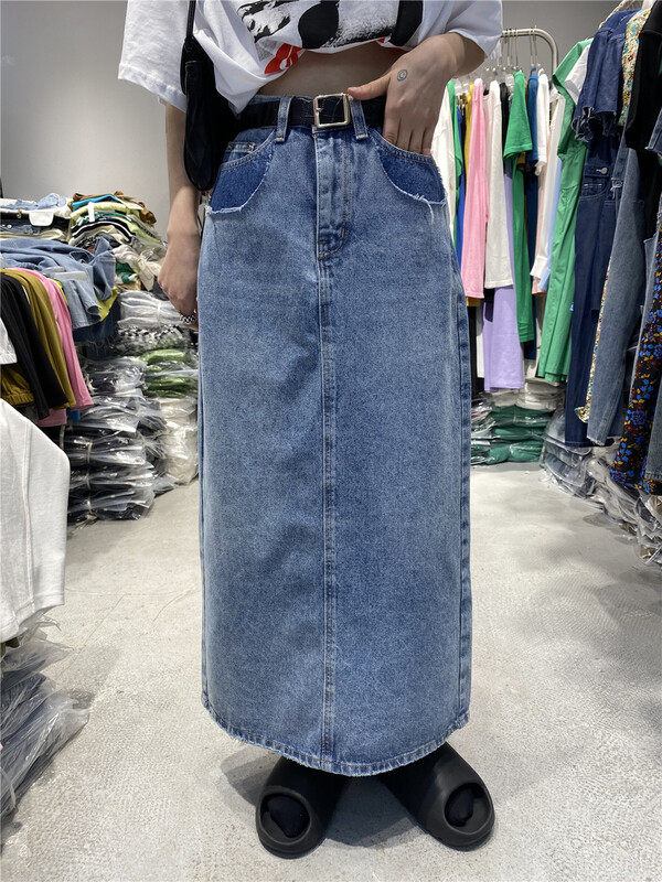 【D+（AIT.)】 Fashion simple split versatile skirt 0562\ozq