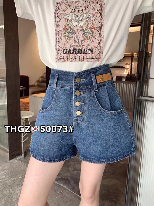 [fairy tale princess] violent bear high elastic versatile denim shorts 50073\hjy