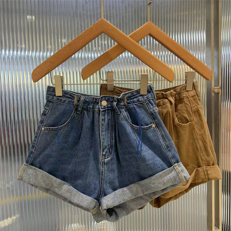 [o not 1] Vintage denim shorts with drawcord n101\lsw