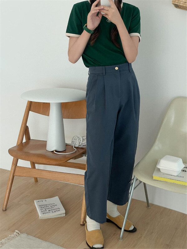 [acme ground] Korean style Japanese versatile 9-point casual pants 1895\cls