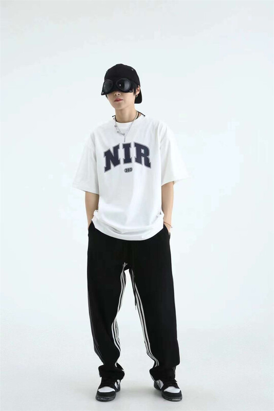 In early summer! [Shuni] round neck loose letter printed short sleeve T-shirt m203\zzl
