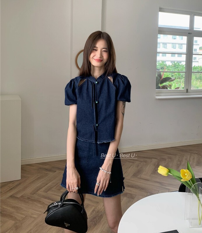 [best u] Chinese hollow out design Korean simple shirt 60159\lsw