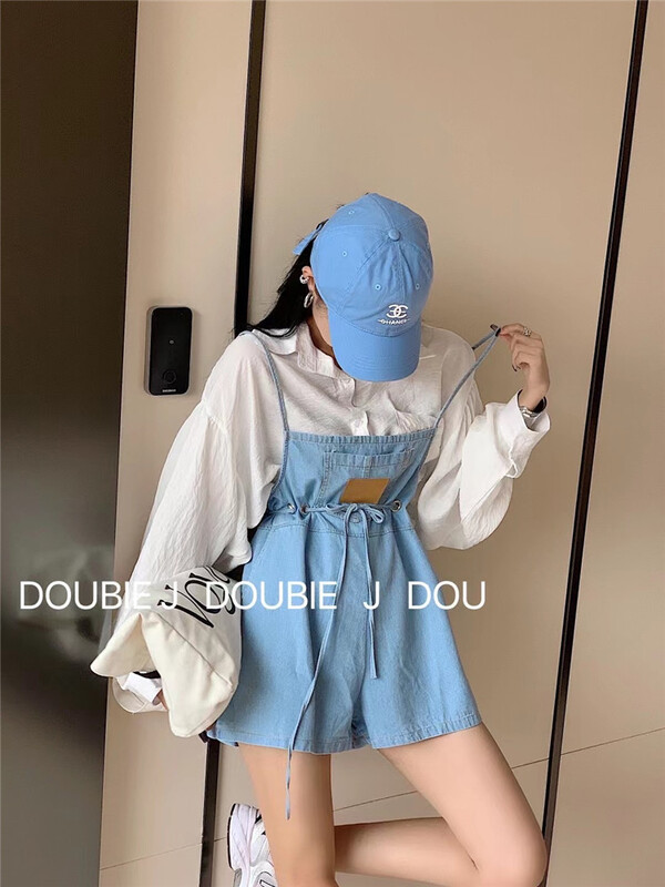 [double.j] design felt cloth versatile strap pants (only strap pants) 1889\pcz
