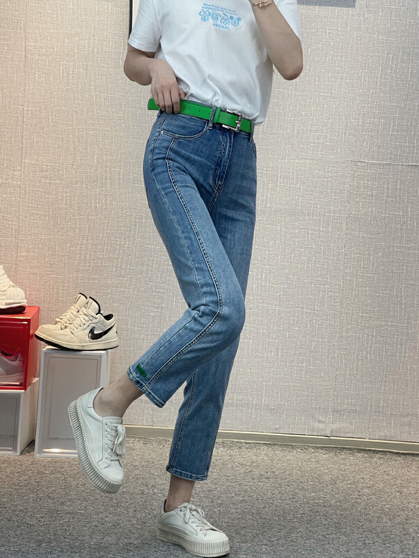 Original price 107.99! [okd] versatile simple fashion jeans (with belt) 52658-00\zxl