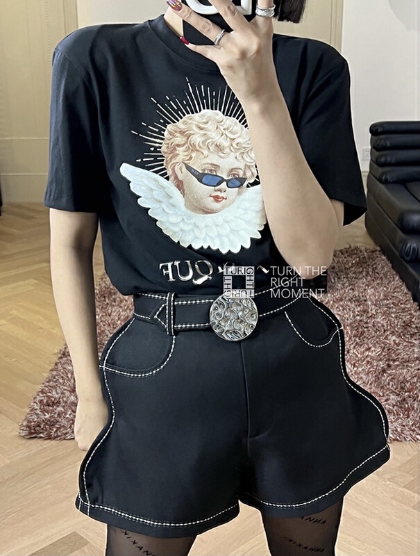 [Tan] design sense niche fashion denim shorts p3133\zxl