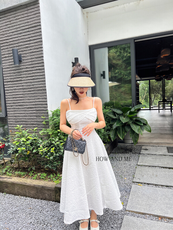 [how and me] slim and versatile suspender dress 7188\lsl