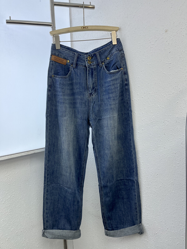 [okd] straight tube loose fit versatile jeans 8028\zxl