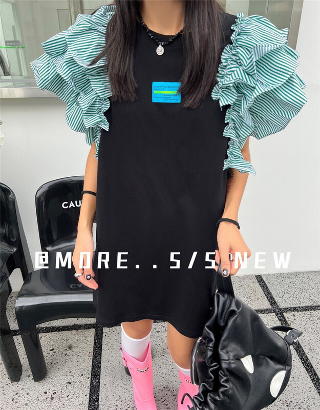 [more] Pullover Korean print dress 88186\ozq