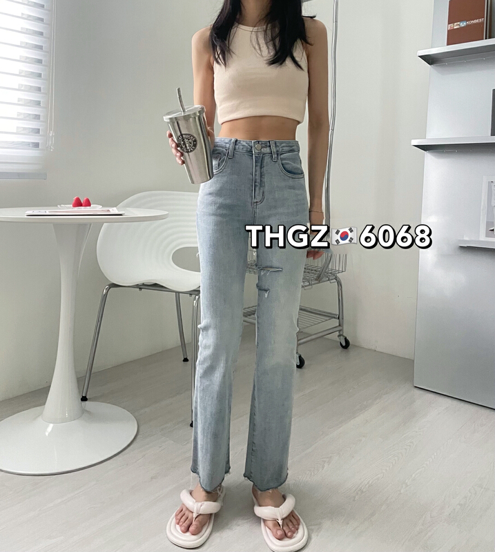 [fairy tale princess] cut elastic flare jeans j6068\hjy
