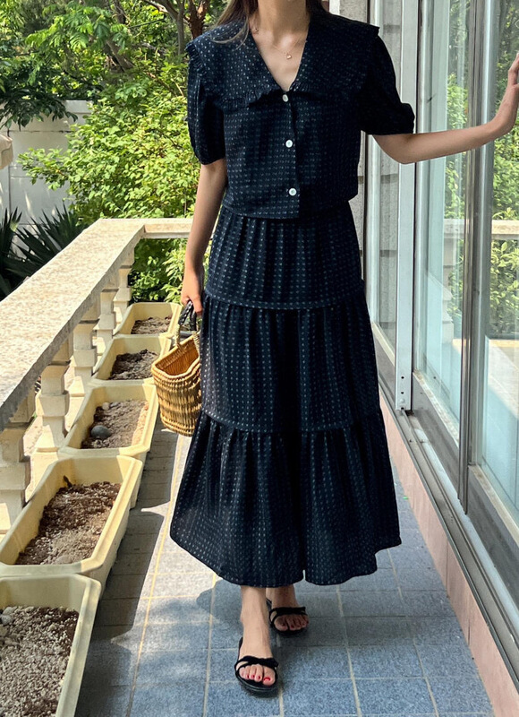 [acme ground] Korean simple temperament age reducing versatile skirt 1830\cls