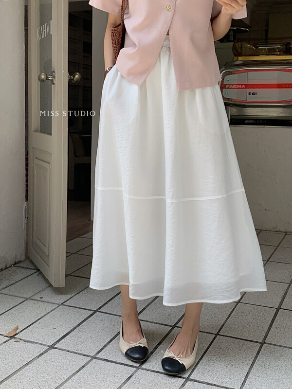 [miss miss home] Korean style versatile elastic waist skirt y8859\zjy