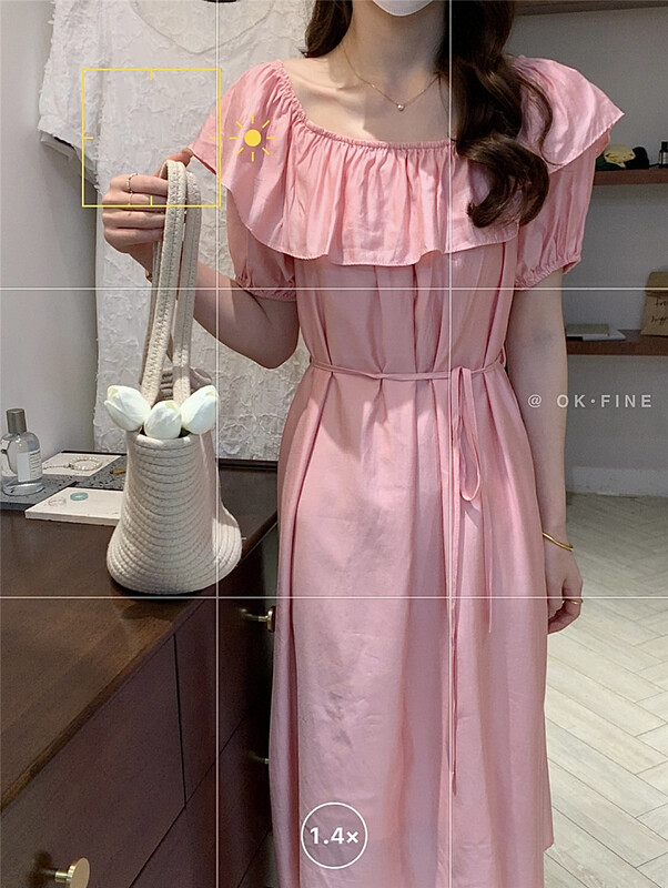 [OK fine] pleated lady dress (with belt) 8020\zjy