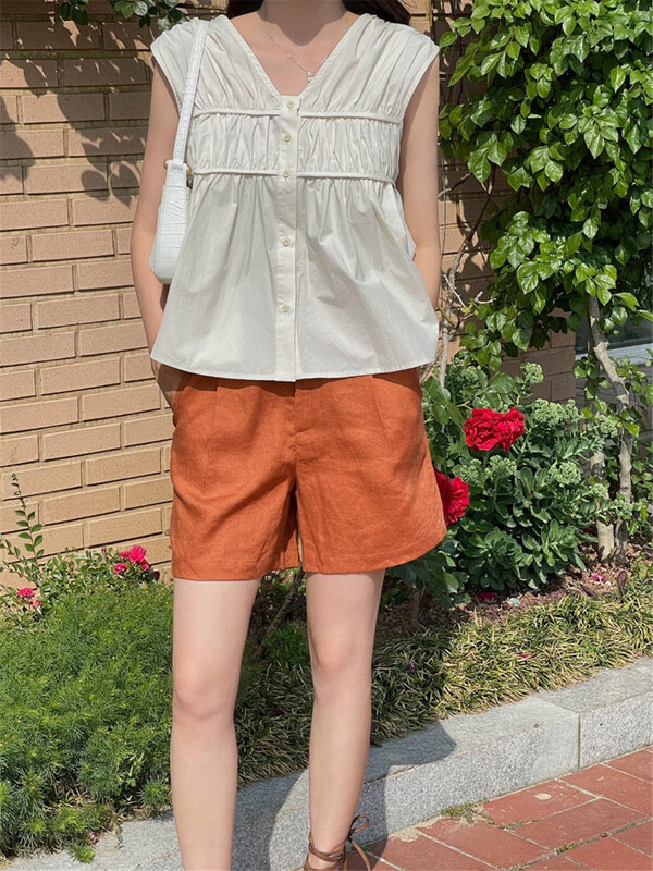 [acme ground] Korean loose wide leg comfortable casual shorts 1953\cls