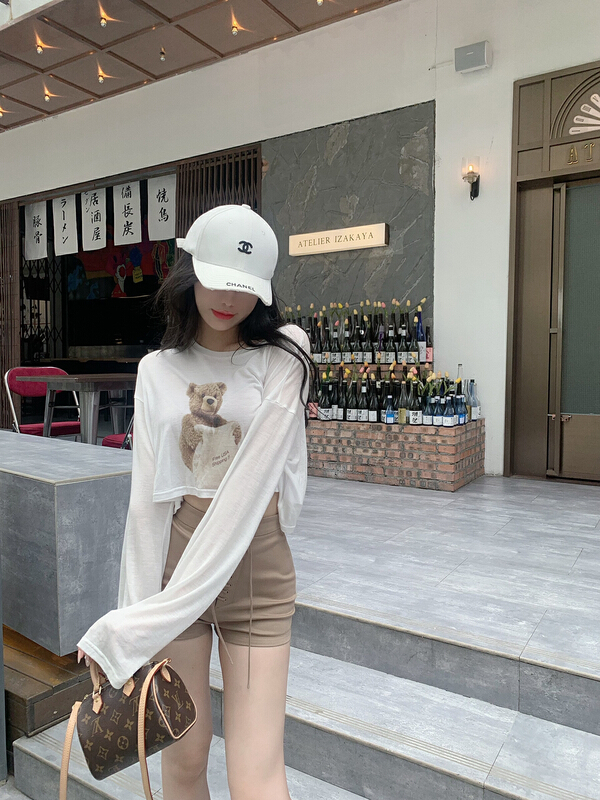 [Amanda] personalized letter cartoon sunscreen shirt 9666\pcz