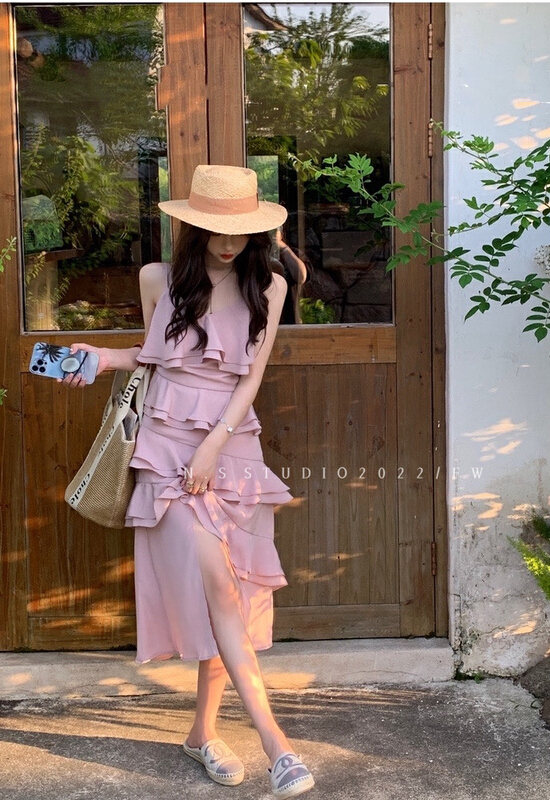 [N.S] French style Ruffle lace dress 8060\wpl