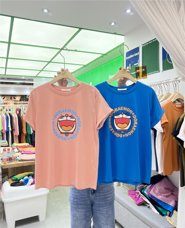 [1986] Dingdang cat fashion printed short sleeve T-shirt f1800\lsl