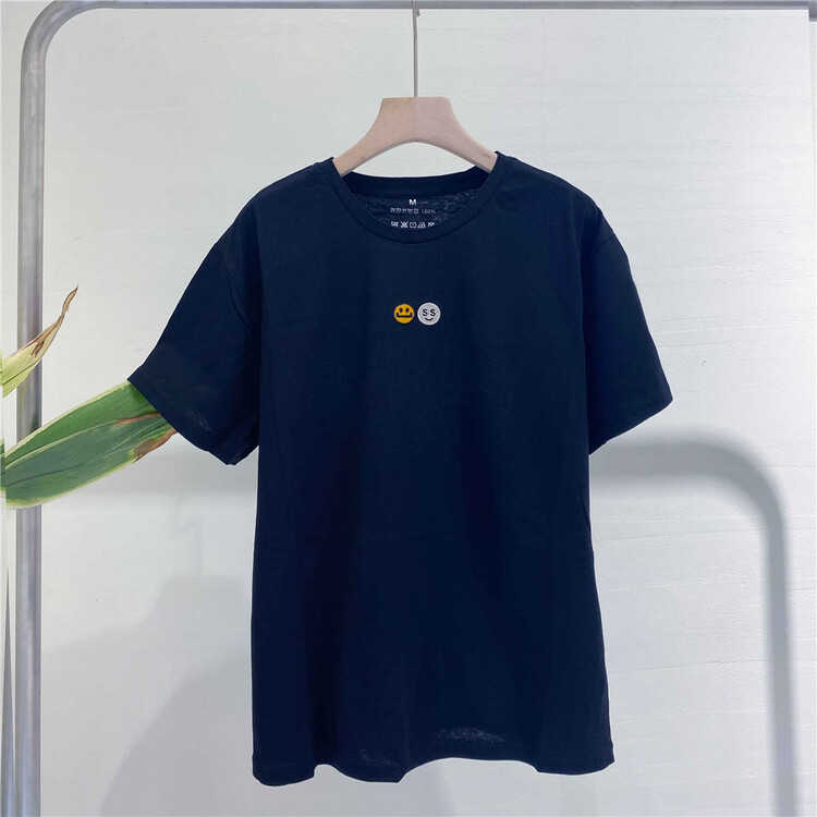 [Dazzi Daji] casual round neck printed short sleeve T-shirt 900055\jj
