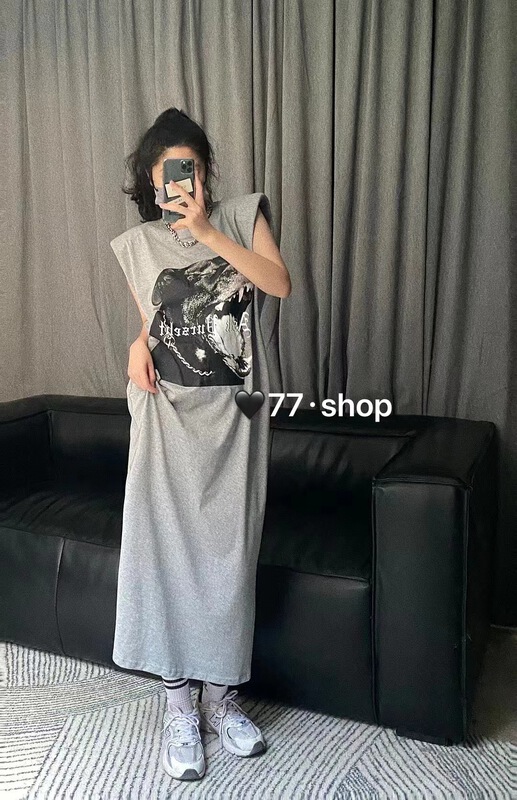 [77.shop] tank print Pullover dress 9239\wtt