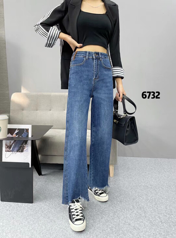Original price 99.99! [okd] straight loose fit versatile jeans 6832-00\zxl